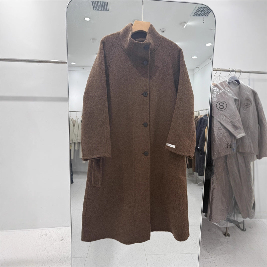 Women's Overcoat Long Design Korean Style Loose Coats