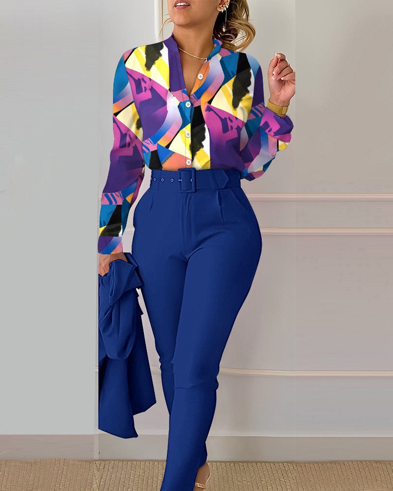 Women's Fresh Polyester Long Sleeve Fashion Casual Suits