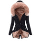 Women's Cotton Padded Parka Thick Warm Fur Coats