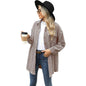 Women's Pretty Polo Collar Mid-length Woolen Coats