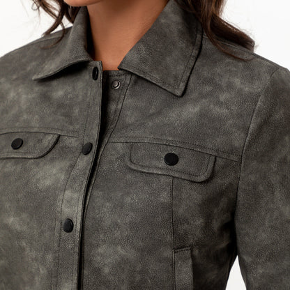 Women's Thin Leather Casual Fashion Popular Daily Jackets