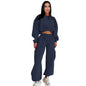 Women's Autumn High Waist Pocket Loose Suits