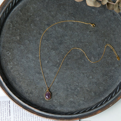 Clavicle Chain Female Titanium Steel Gold Plated Necklaces