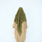 Ruffled Big Swing Headscarf Solid Color Dresses