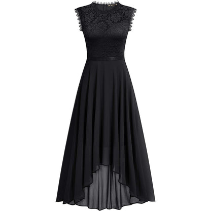 Versatile Cinched Chiffon Dress Dinner Lace Dresses
