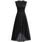 Versatile Cinched Chiffon Dress Dinner Lace Dresses