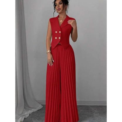 Women's Durable Stylish Beautiful Fashion Pleated Suits