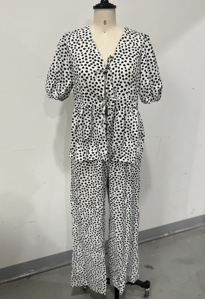 Women's Slouchy Elegant Comfort Casual Floral Suits