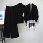 Women's Shawl Knitted Loose Three-piece Set Fashion Suits