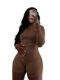 Women's Leisure Sexy Tight Long Sleeve Two-piece Suits