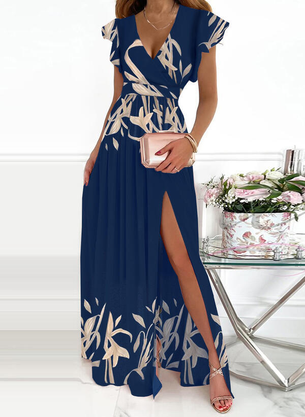 Long Split Elegant Waist Formal Dress Dresses