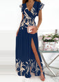 Long Split Elegant Waist Formal Dress Dresses