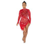 Women's Summer Fashion Sexy Tassel Mesh Rhinestone Dresses