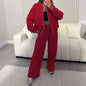 Women's Sports Style Long-sleeved Solid Color Long Suits