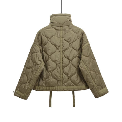 Women's Collar Water Ripple Cotton Cuffs With Jackets