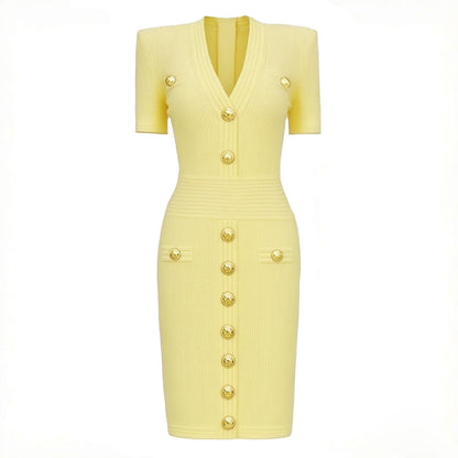 Women's Lengthened Summer Fashionable Knitted Slim Fit Dresses