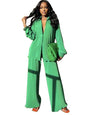 Women's Fashion Elegant Casual Solid Color Trousers Suits