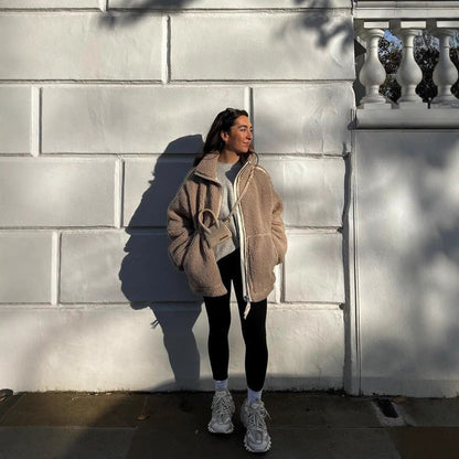 Women's Fashion Loose Personal Leisure Outdoor Zipper Coats