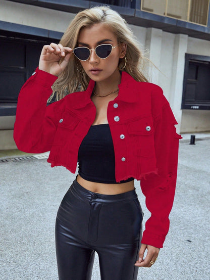 Women's Casual Boyfriend Style Chic Denim Jackets