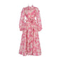 Catwalk Design Sense Hanging Flower Long Dresses