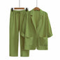 Women's Cotton Linen Autumn Loose Fashion Casual Suits
