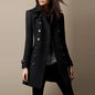Women's Trendy Attractive Innovative Woolen Mid-length Coats