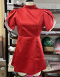 Half Turtleneck Back Hollow Dress Bowknot Dresses