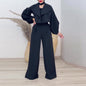Length Solid Color Polo Collar Thin Suits