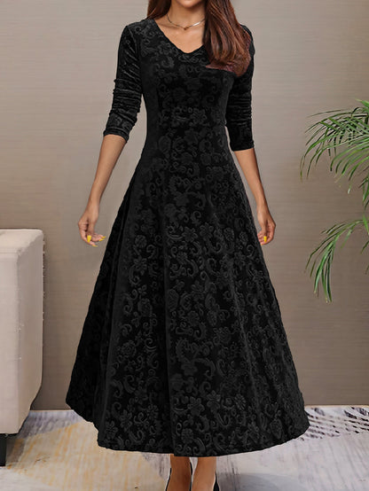 Women's Elegant High-grade Dress Veet Mid-length For Dresses