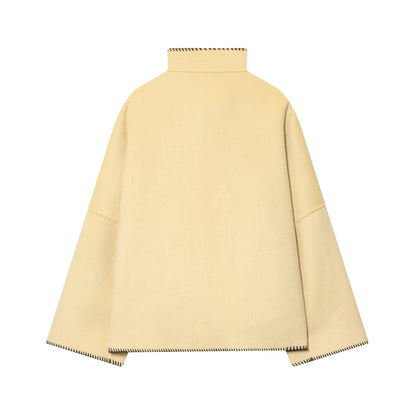 Women's Attractive Fashion Casual Turtleneck Long-sleeved Coats
