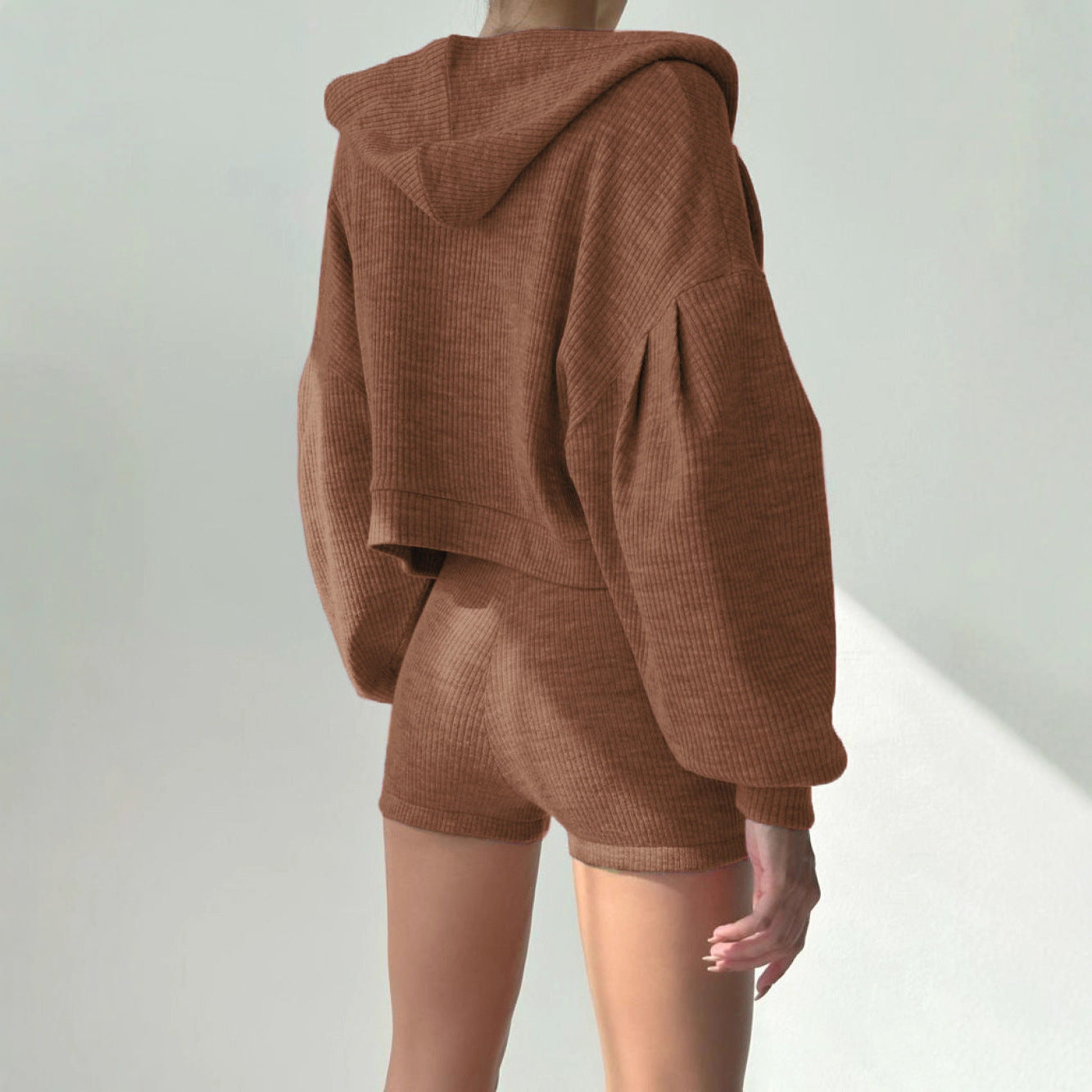 Women's Casual Zipper Hooded Autumn Comfortable Three-piece Suits