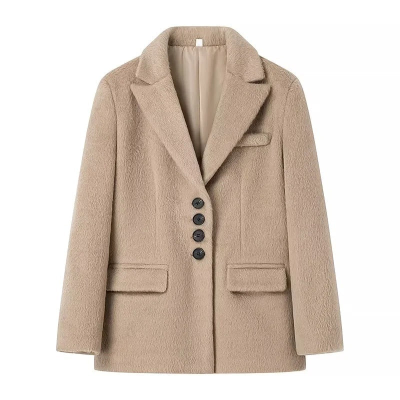 Women's Durable Fashion Loose Long Wool Coats