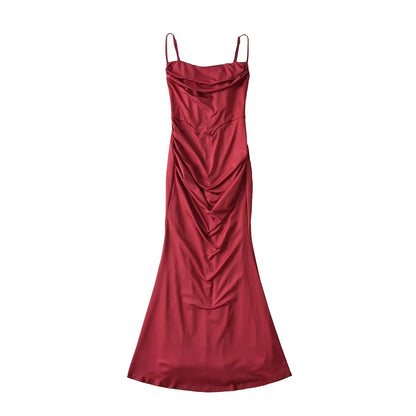 Three-dimensional Fishbone Sexy Fishtail Atmosphere Slimming Dresses