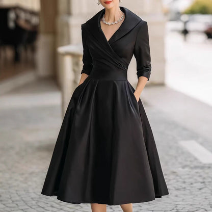 Women's Elegant Formal Waist Dress Slimming Long Dresses