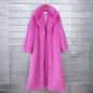 Women's Imitation Plush Furry Fur Extended Collar Coats