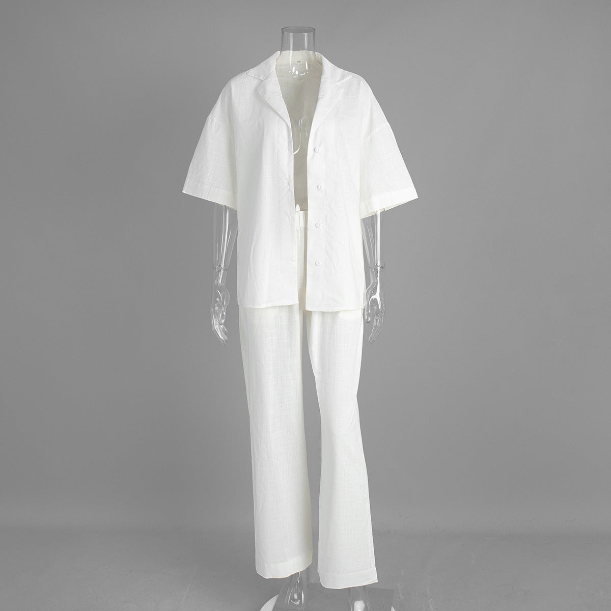 Cotton Short-sleeved Trousers Loose Sleeve Shirt Shorts