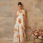 Women's Summer Sexy Halter Backless Irregular Dress Dresses