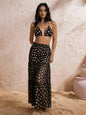 Black White Dot Sexy Swimsuit Slimming Suit Women Dress Beach Swimsuit Three Piece Set