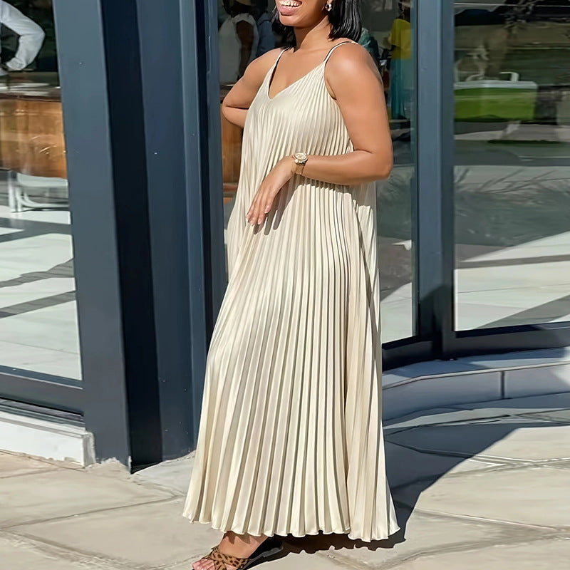 Large Casual Suspender Dress Summer Loose Dresses