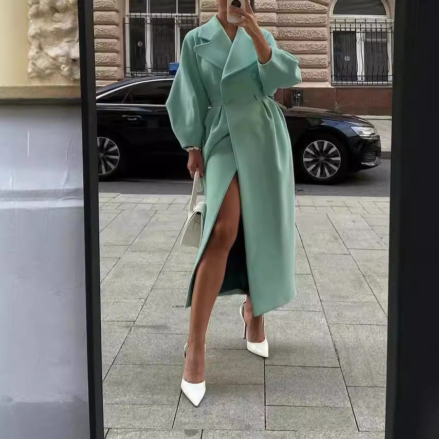 Vintage Court Style Lantern Sleeve Large Coats