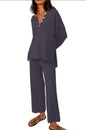 Women's Casual Two-piece Solid Color Fashion Suits