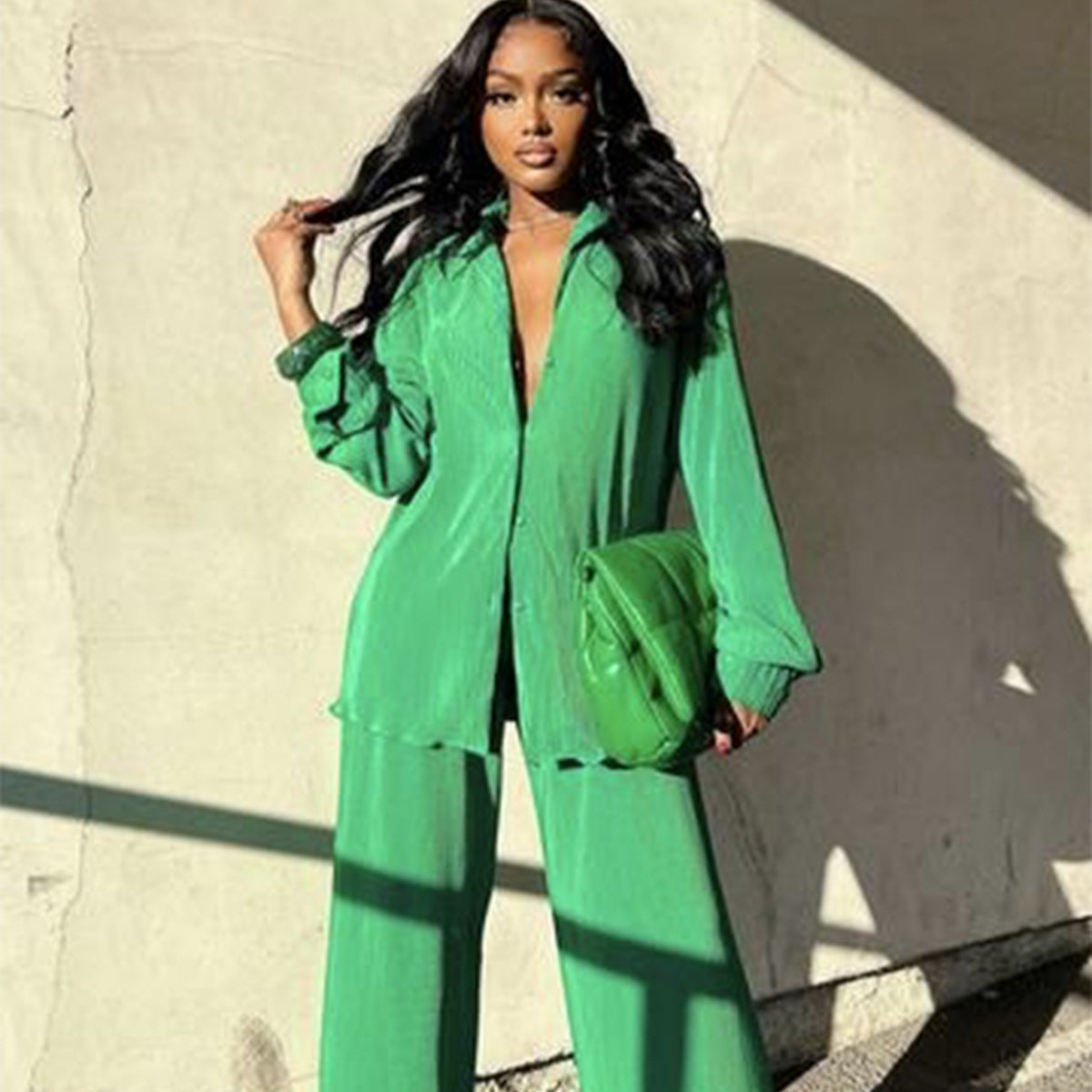 Women's Fashion Elegant Casual Solid Color Trousers Suits