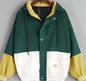 College Style Loose Color Matching Hooded Coats