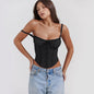 Women's Summer Lace Stitching Strap Sexy Hot Tops