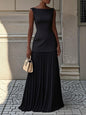 Women's Solid Color Sleeveless Knitted Sexy Slim Dresses