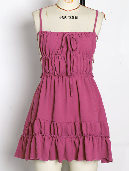 Women's Trendy Tight Backless Suspender Dress Dresses