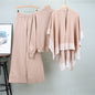 Women's Shawl Knitted Loose Three-piece Set Fashion Suits