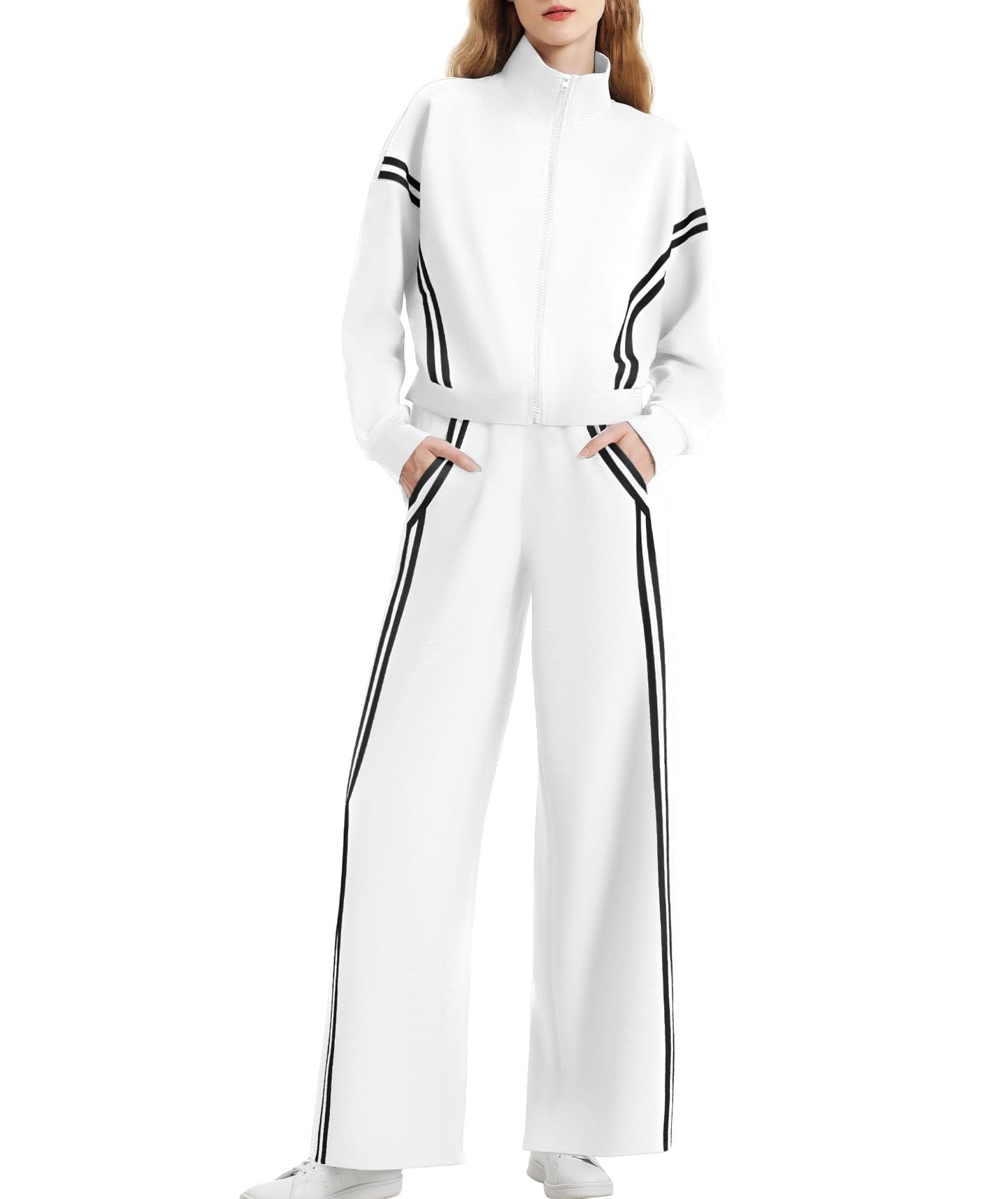 Women's Autumn Two-piece Sportswear Casual Trousers Set Suits