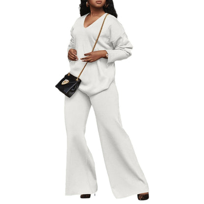 Women's Pure Color Thickened Suede Split Sleeve Suits