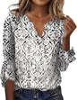 Women's Long-sleeved Printed Ethnic Fashion T-shirt Blouses